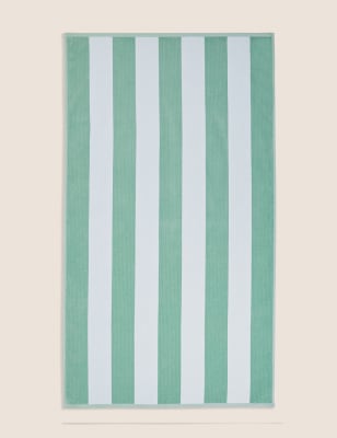 Pure Cotton Sand Resistant Striped Beach Towel