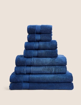 

M&S Collection Juego de 2 toallas antibacterianas supersuaves - Midnight, Midnight