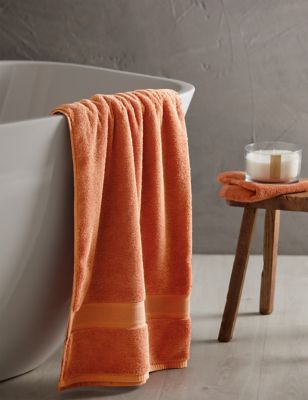 

M&S Collection Super Soft Pure Cotton Antibacterial Towel - Rich Amber, Rich Amber
