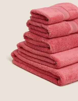 

M&S Collection Toalla antibacteriana 100% algodón supersuave - Rose Pink, Rose Pink