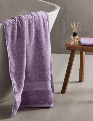 

M&S Collection Super Soft Pure Cotton Antibacterial Towel - Mauve, Mauve