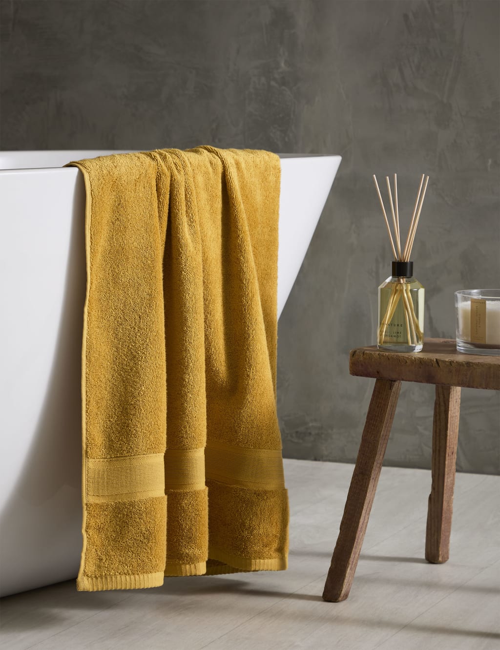 Yellow towels deals