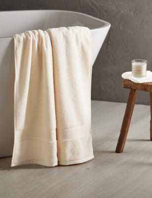 

M&S Collection Toalla antibacteriana 100% algodón supersuave - Soft White, Soft White