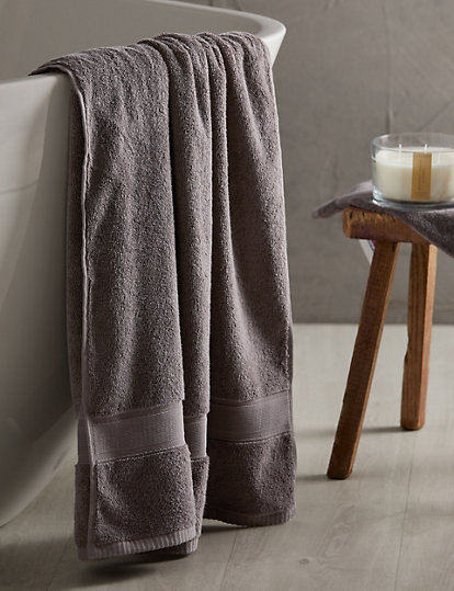 M&S Collection Super Soft Pure Cotton Antibacterial Towel - 2Face - Walnut, Walnut