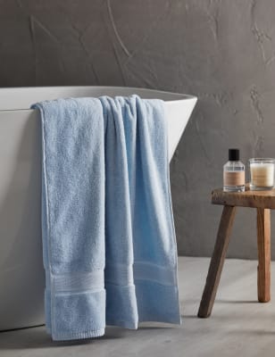 

M&S Collection Super Soft Pure Cotton Antibacterial Towel - Chambray, Chambray