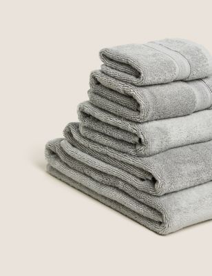 Super Soft Pure Cotton Antibacterial Towel - Grey