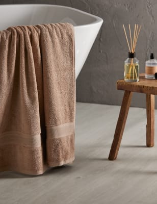 

M&S Collection Super Soft Pure Cotton Antibacterial Towel - Cappuccino, Cappuccino