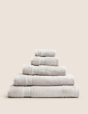 M&S Heavyweight Super Soft Pure Cotton Towel - BATH - Silver Grey, Silver Grey,Charcoal,Mocha,Duck E