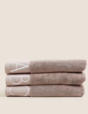 

Pure Cotton Alphabet Towel - Neutral, Neutral