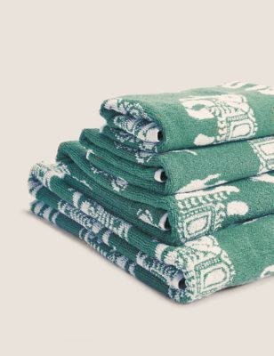 M&S Priya Pure Cotton Elephant Towel