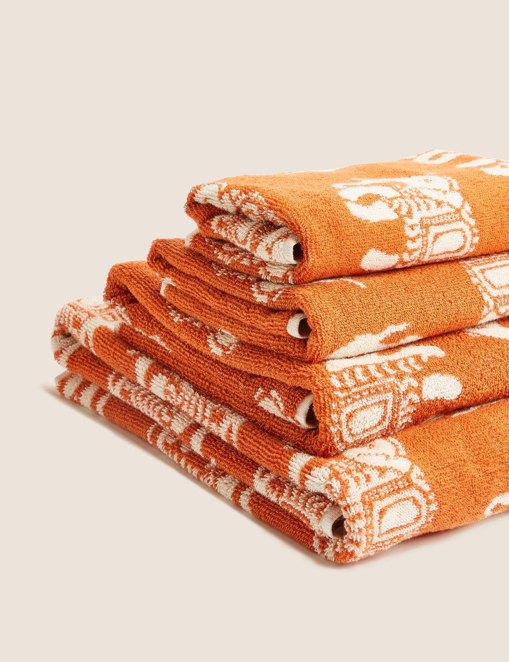 Priya Pure Cotton Elephant Towel image 1