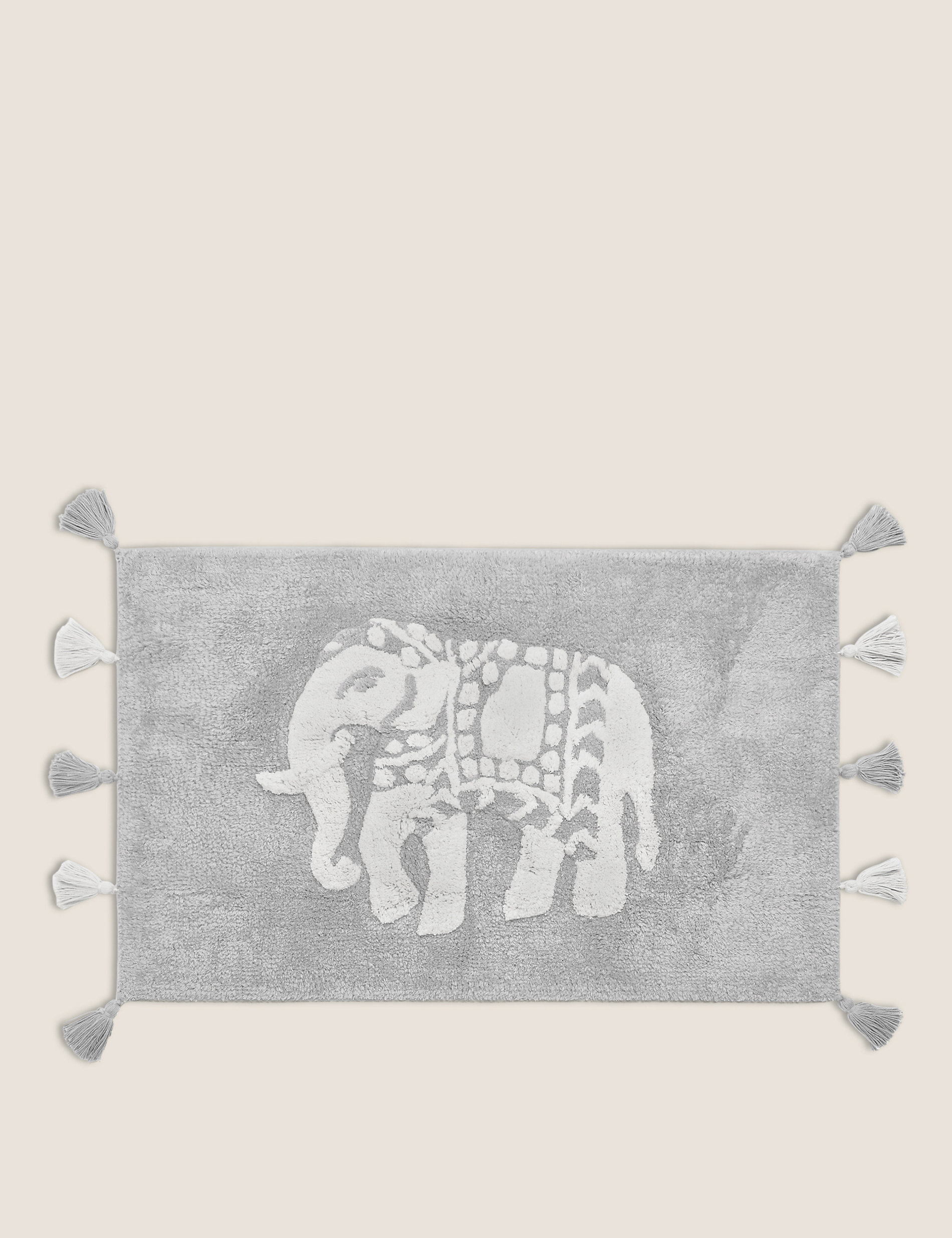 Priya Pure Cotton Elephant Bath Mat