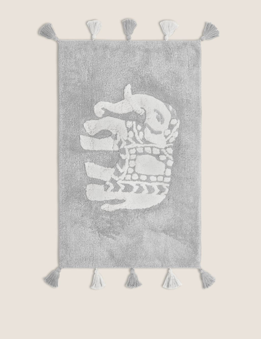Priya Pure Cotton Elephant Bath Mat image 2