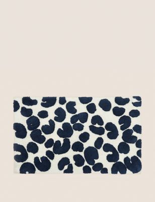 Pure Cotton Leopard Bath Mat | M&S GR