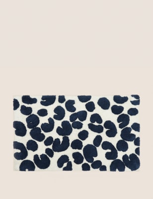 Pure Cotton Leopard Bath Mat