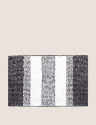 

M&S Collection Bobble Striped Quick Dry Bath Mat - Charcoal, Charcoal