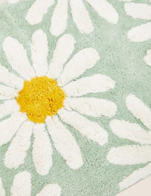 Pure Cotton Daisy Bath Mat