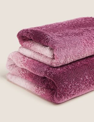

Pure Cotton Ombre Luxury Design Towel - Dark Crimson, Dark Crimson