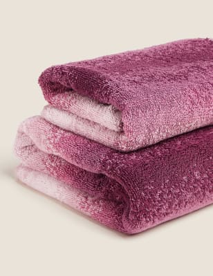 

Pure Cotton Ombre Luxury Design Towel - Dark Crimson, Dark Crimson