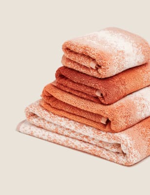 

M&S Collection Pure Cotton Ombre Luxury Design Towel - Terracotta, Terracotta
