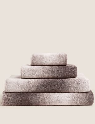 M&S Pure Cotton Ombre Luxury Design Towel