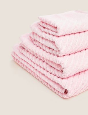 

M&S Collection Cotton Rich Quick Dry Towel - Light Pink, Light Pink
