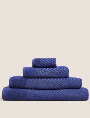 

Cotton Rich Quick Dry Towel - Dark Blue, Dark Blue