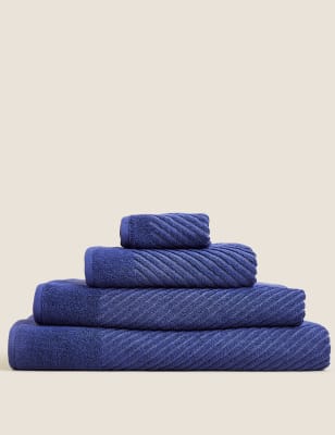 

Cotton Rich Quick Dry Towel - Dark Blue, Dark Blue