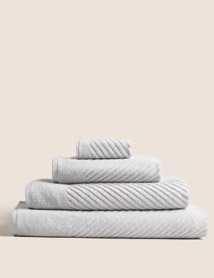 

M&S Collection Cotton Rich Quick Dry Towel - Grey, Grey