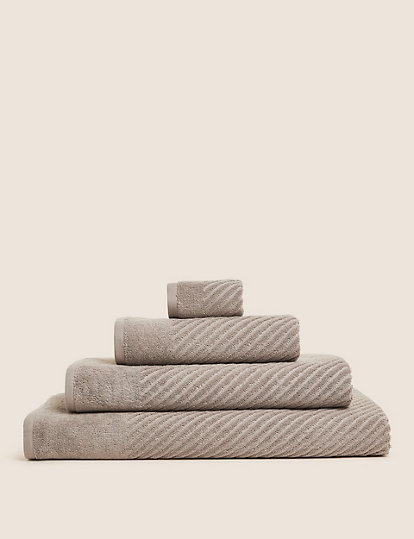Marks And Spencer Cotton Rich Quick Dry Towel - Exl - Natural, Natural