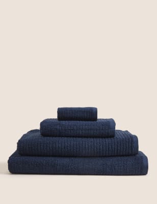 

M&S Collection Pure Cotton Quick Dry Towel - Navy, Navy