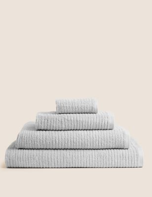 

M&S Collection Pure Cotton Quick Dry Towel - Silver Grey, Silver Grey