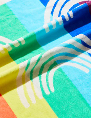 Pure Cotton Be Happy Beach Towel