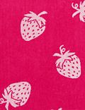 Pure Cotton Strawberry Print Beach Towel