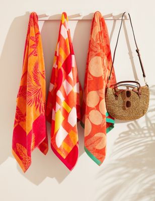 Pure Cotton Palm Beach Towel | M&S Collection | M&S