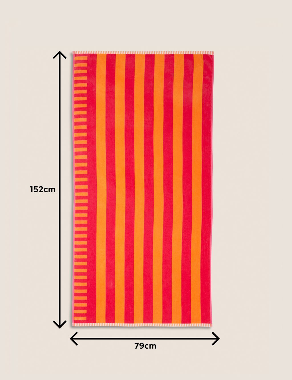 Pure Cotton Striped Beach Towel image 5