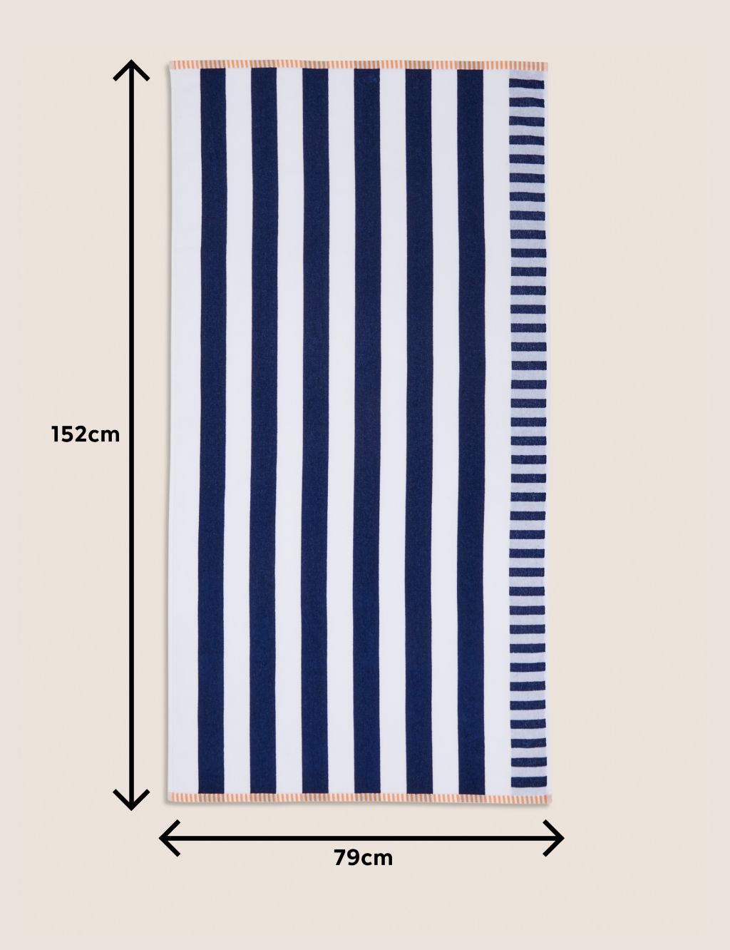 Pure Cotton Striped Beach Towel image 4