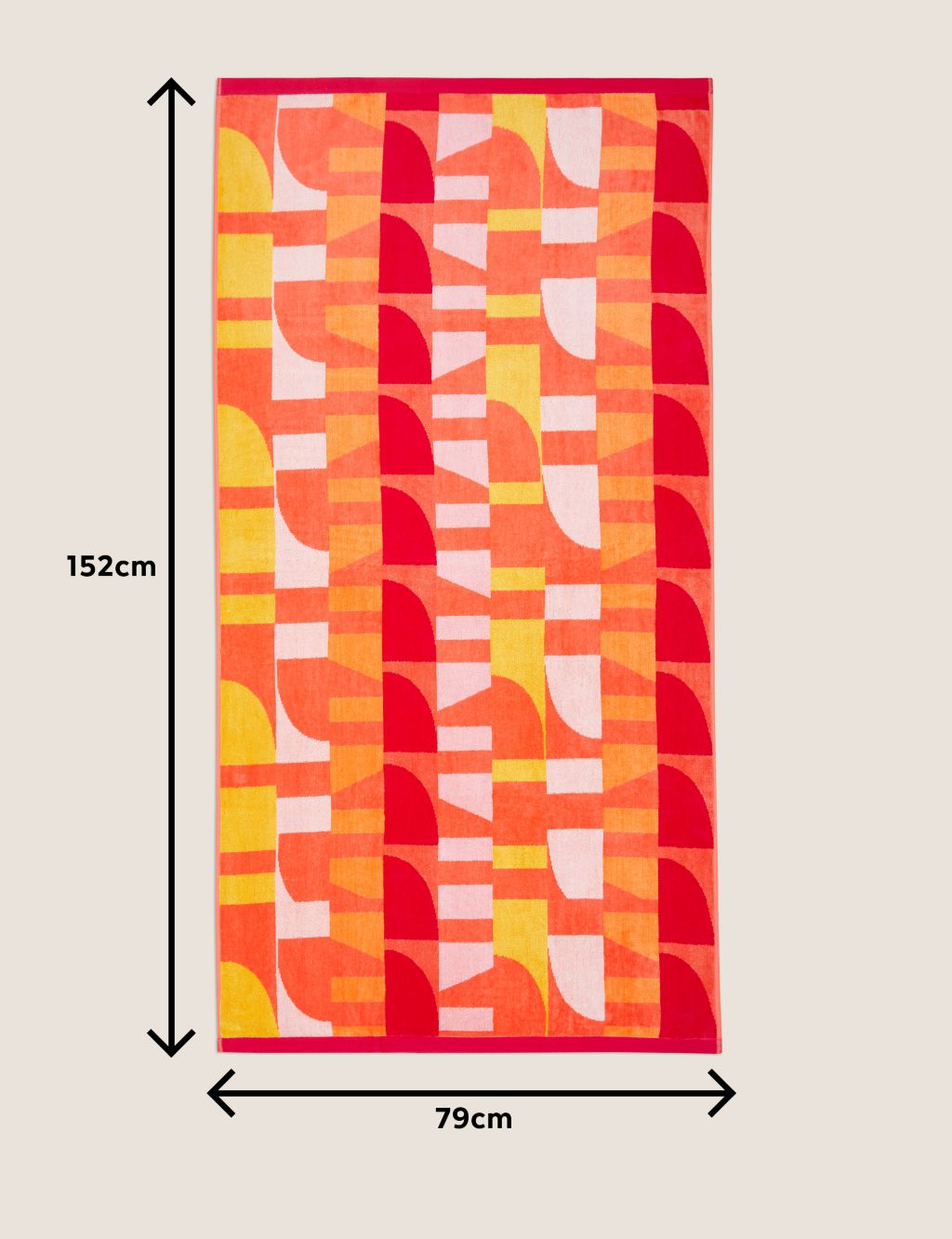 Pure Cotton Geometric Beach Towel image 4