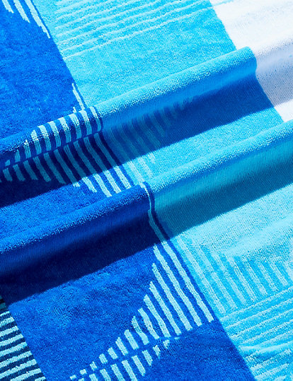 Pure Cotton Geometric Beach Towel