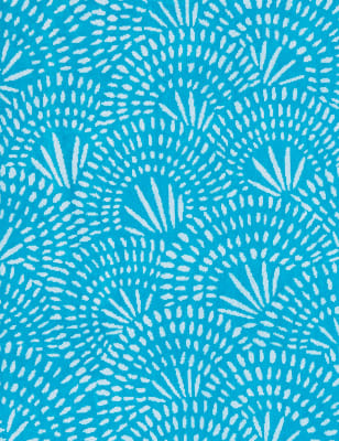 

Pure Cotton Abstract Beach Towel - Teal Mix, Teal Mix