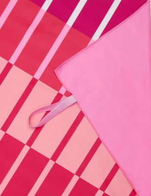 

Microfibre Striped Beach Towel - Pink Mix, Pink Mix