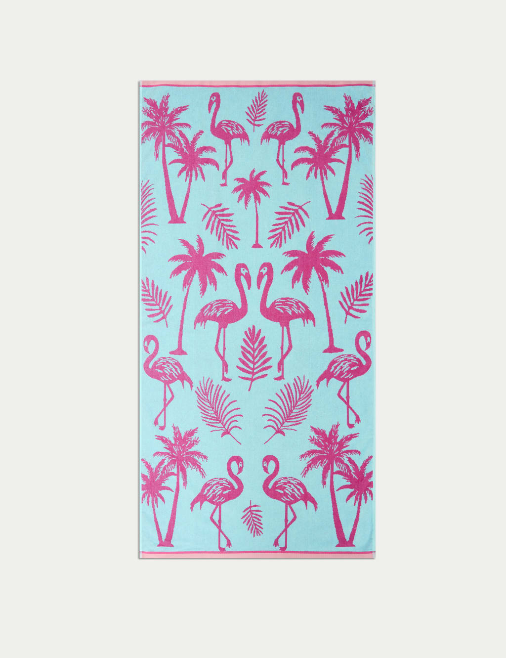 Pure Cotton Flamingo Beach Towel