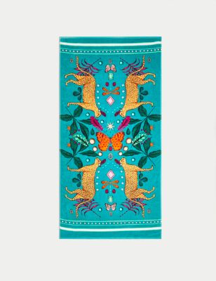 Pure Cotton Mythical Tiger Beach Towel