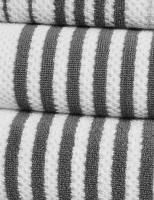M&S Pure Cotton Striped Spa Towel