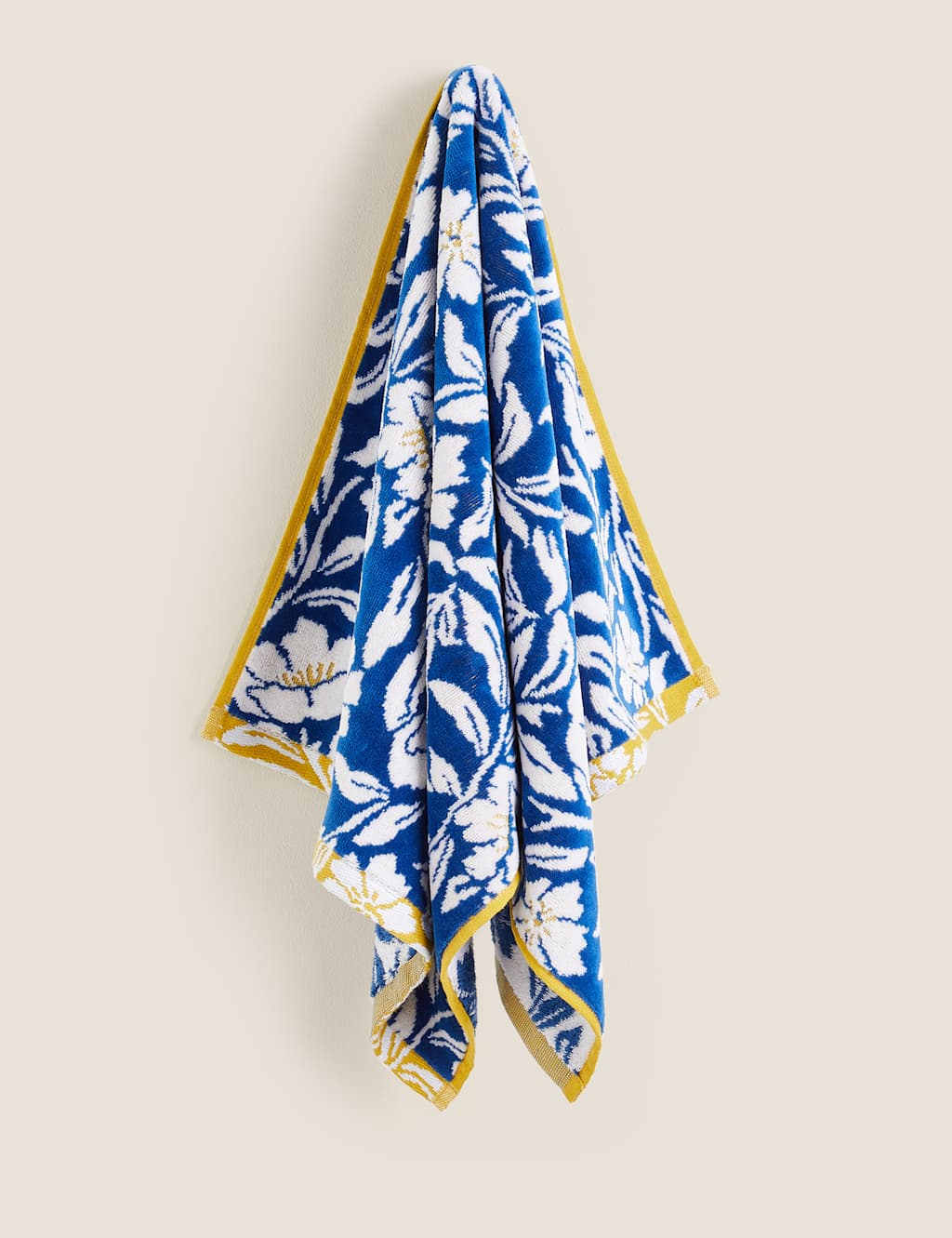 Pure Cotton Velour Floral Towel image 3