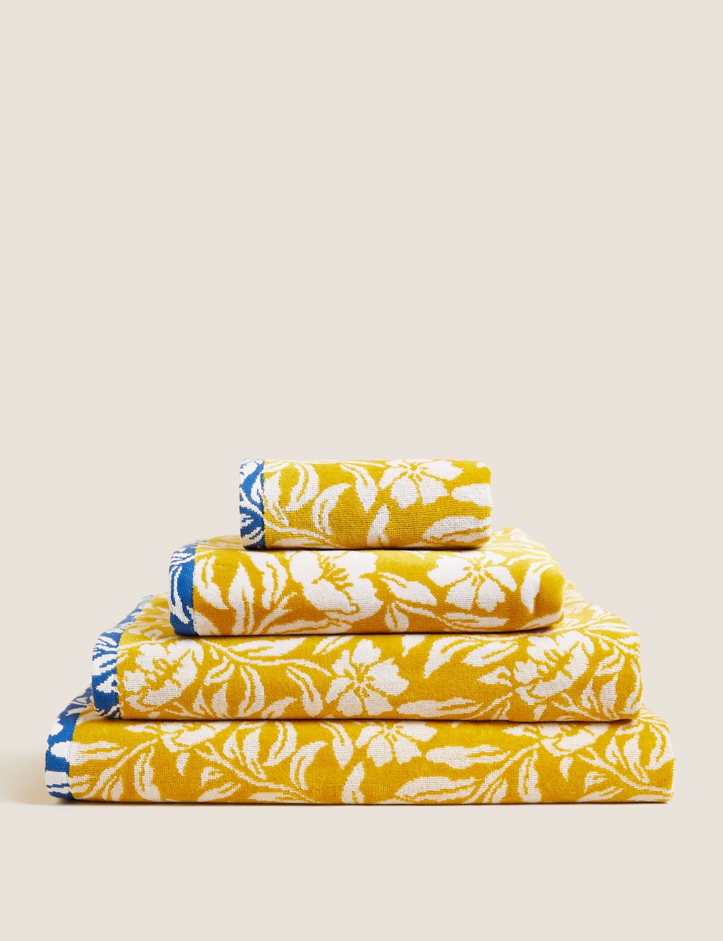 Pure Cotton Velour Floral Towel image 2