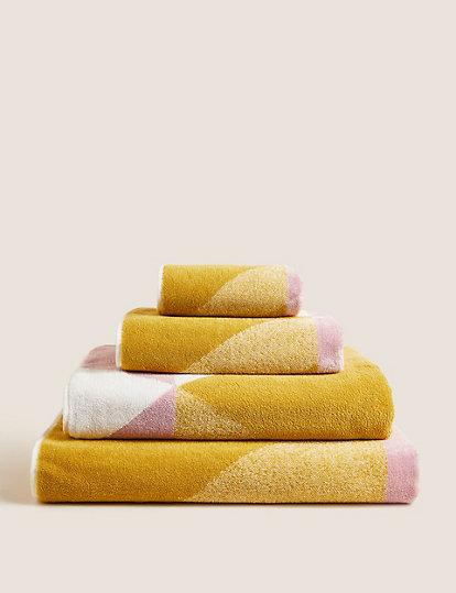 Pure Cotton Abstract Shapes Towel