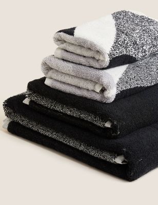 Pure Cotton Abstract Shapes Towel