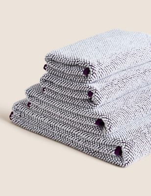 

M&S Collection Pure Cotton Cosy Weave Towel - Plum, Plum