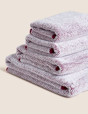 

M&S Collection Pure Cotton Cosy Weave Towel - Redcurrant, Redcurrant